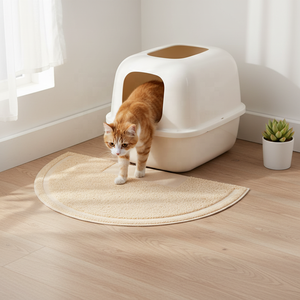 Tappetino per Lettiera per <span class=keywords><strong>Gatti</strong></span> in PVC Morbido, Moderno, Facile da Pulire, Pieghevole, Cattura Sabbia, per Tutte le Stagioni - Product Image 4