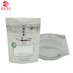 Quality And Quantity Assured Air-tight Organic Nontoxic Stand Up Plastic Zip Lock Tea Bag Packaging Bagasse