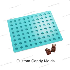 OEM/ODM Baking stampo per barretta di cioccolato con orsetto gommoso in Silicone personalizzato per caramelle dure