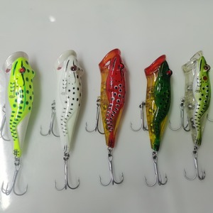 <span class=keywords><strong>Leurre</strong></span> artificiel rigide en ABS en forme de grenouille avec hameçons, <span class=keywords><strong>leurre</strong></span> flottant style poisson rouge pour la pêche - Vente en gros usine - Product Image 1