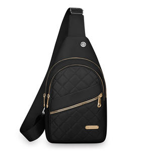 Sac de Poitrine Matelassé Rose pour Femme Grande Capacité Sac Bandoulière Zippé Portable Tenues Quotidiennes Été 2025 - Product Image 2