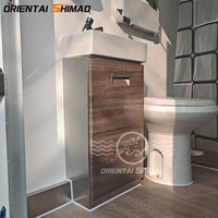 Toilette de WC portable de luxe au design chinois avec douche à rail pour événements et camp Vente directe de Chine