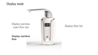 Purificateur d'eau pour comptoir de cuisine avec cartouche filtrante en fibre de carbone UF et KDF à 6 étapes, élimine le chlore, les métaux lourds et les bactéries