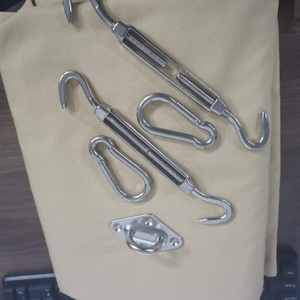 <span class=keywords><strong>Voile</strong></span> d'<span class=keywords><strong>ombrage</strong></span> de jardin 100% HDPE beige et blanc <span class=keywords><strong>5x5</strong></span>, haute qualité, meilleur prix, protection solaire extérieure pour n'importe où - Product Image 2