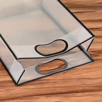 Sacs cadeaux réutilisables tendance en PVC/PP transparent avec poignées, pour mariage, anniversaire, ou comme sacs fourre-tout transparents