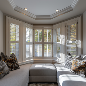 <span class=keywords><strong>Volets</strong></span> de fenêtre de style baie de café moderne, horizontaux, réglables, en PVC écologique résistant aux UV, personnalisés - Product Image 3