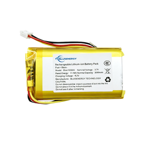 103665 3.7V 3000mAh Rechargeable Solid State Battery Blusenergy <b>12</b> Months Warranty for GPS Tracker <b>Tablet</b> 103665 Li-i - Product Image 2