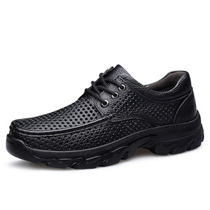 Zapatos de Negocios de Talla Grande para Comercio Transfronterizo, Casuales, de Cuero, de Caña Baja, con Cordones, Superficie de Terciopelo y Piel de Vacuno, Transpirables, Ligeros, Antideslizantes - Product Image 5
