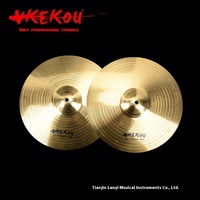 Handmade Alloy Brass Drum Set Cymbal Suit Anti-Scald Cover with Art Skills Gong & Cymbals