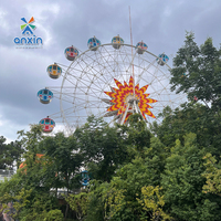 Fournisseur de projets clés en main pour parcs d'attractions en plein air, grande roue d'observation de 30 m, construction en acier, éclairage LED RVB, haute qualité