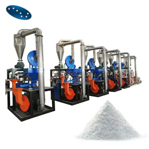 Endüstriyel atık plastik PVC pulverizer öğütücü geri dönüşüm makinası ekstrüzyon hattı için rotomolding makinesi pelet hattı