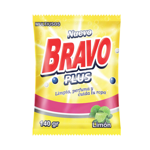 Détergent à lessive en poudre BRAVO de bonne qualité, parfum fort, senteur marine fraîche, écologique, 140gr, jetable - Product Image 5