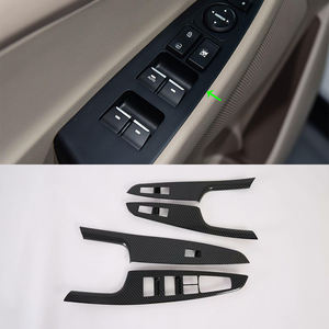 Kits de carrocería de fibra de carbono ABS para coche, accesorios decorativos para <span class=keywords><strong>Interior</strong></span>, cubierta de ventana, bloqueo, herramientas de puerta para <span class=keywords><strong>Hyundai</strong></span> <span class=keywords><strong>Tucson</strong></span> 2019 - Product Image 2