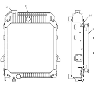 Scambiatore di Calore a Piastre Saldobrasate a Risparmio Energetico JSY Radiatore ad Acqua per Escavatori C*AT - Product Image 2
