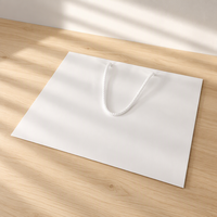 Sac cadeau en carton rigide avec poignée en corde torsadée, sac de transport pour le commerce de détail avec impression personnalisée du logo