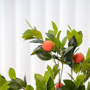 Simulación verde interior árboles artificiales en maceta limón y naranja fruta bonsái jardín al aire libre árboles frutales decorativos - Product Image 5