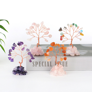 Wholesale Natural Healing Stone Crystal <b>Trees</b> Quartz Chip Bases Crystal Gravel Gemstone <b>Trees</b> for Tabletop Ornaments - Product Image 6