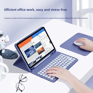 Para <span class=keywords><strong>Huawei</strong></span> <span class=keywords><strong>Matepad</strong></span> Funda para tableta de 10,4 pulgadas con teclado y ratón TPU PU Material Características Ranura para bolígrafo - Product Image 1