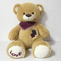 Animaux en peluche drôles jouets beaux ours en peluche jouets en peluche avec écharpe triangle pour cadeaux peluche ours en peluche