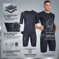 Combinaison d'entraînement EMS Bodytech à taille optionnelle, 8 canaux, électrodes sèches, combinaison de fitness EMS intelligente commerciale