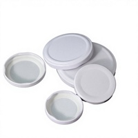 Couvercles à vis en métal anti-déversement à large ouverture pour bocaux Mason et bouteilles, 38mm-82mm