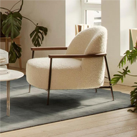 Chaise de bar moderne de luxe en velours avec pieds en métal pour usage commercial