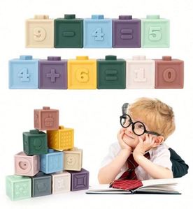 Nouvelle version Jouets éducatifs 12 pièces Blocs de construction souples en silicone à empiler pour bébés et enfants - Product Image 3