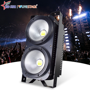 Luz de Escenario COB de 200W Personalizada para Discotecas, Luz de Eventos de Dos Cabezas con Emisión RGBWA y Blanco Cálido - Product Image 1