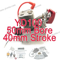 Kit de Motor de Bicicleta de Gasolina de 100cc, Motor de 2 Tiempos YD100 para Bicicletas