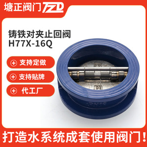 วาล์วเช็คแบบปีกผีเสื้อ H77X-16Q ขนาด DN50-DN200 มาตรฐานแห่งชาติ สำหรับน้ำแรงดันสูง รองรับ OEM - Product Image 3