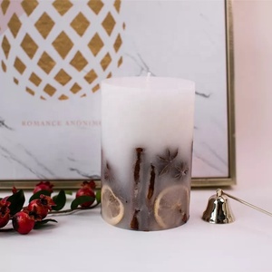 Fall <strong>Winter</strong> New Design Calm Nerves Handmade Pillar <strong>Candle</strong> Soy Wax Apple Cinnamon <strong>Candle</strong> - Product Image 5