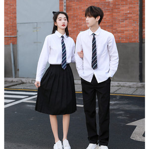 高品質な香港中学校・高校用半袖夏綿制服（学生向け） - Product Image 2