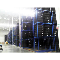Étagère à pneus pliable en métal de haute qualité, robuste, personnalisée, pour le stockage en entrepôt