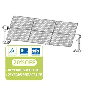 8 Kw Two 2kw Track System Panel 20kw 3" Dual Axis Kit It Solar Tracker