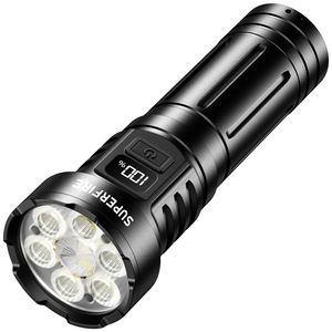 Superfire Led Flashlight 26650 Rechargeable High Lumen Outdoor Waterproof <b>Emergency</b> <b>Light</b> - Product Image 1