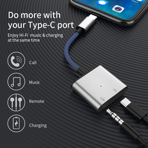 <span class=keywords><strong>Adaptateur</strong></span> 2 en 1 Usb c <span class=keywords><strong>vers</strong></span> prise casque 3.5mm <span class=keywords><strong>Adaptateur</strong></span> audio pour <span class=keywords><strong>écouteur</strong></span>s pour Iphone15/15pro Samsung - Product Image 2