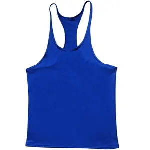 Großhandel Bodybuilding Stringer Tank Top Baumwolle Weste benutzer definierte y Rücken Tanktops für Männer