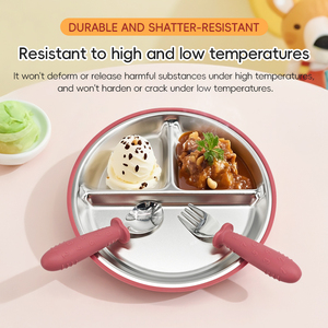 2025 Trendy Baby Feeding Set Stainless Steel Circular Plates for Children Adults <b>Weight</b> Loss Food <b>Storage</b> - Product Image 6