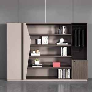 Meuble de rangement moderne en <span class=keywords><strong>bois</strong></span> avec plusieurs compartiments pour dossiers, idéal pour le bureau à domicile et la présentation de documents - Product Image 3