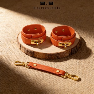 Menottes en cuir SM, bondage sexuel pour couples, jouets érotiques en cuir, produits pour adultes, masturbation. - Product Image 5