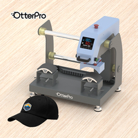 Fabricant OtterPro Presse à air bleu clair à glissière à double station Presse à bouchons Presse à chaud
