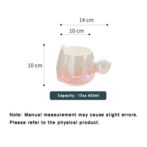 gradient pearlescent rabbit <b>ceramic</b> <b>mug</b> <b>ceramic</b> <b>mug</b> cute 14oz <b>ceramic</b> coffee <b>mug</b> wholesale - Product Image 6