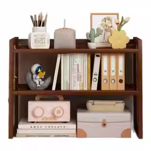 Desktop Bamboe Opbergrek Meerlaags Eenvoudig Gatbord Boekenplank Licht Luxe Student Huishoudelijk Ruimtebesparend Kleine Boekenkast - Product Image 5