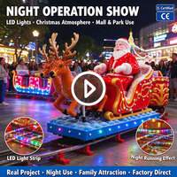 Jeux de carnaval de Noël, train électrique miniature du Père Noël, train sur rail pour parc d'attractions, à vendre