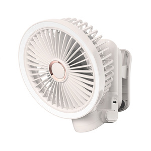 Ventilateur portable oscillant à clip avec design pliable, batterie 5400 mAh pour une longue autonomie, utilisation sur bureau et poussette - Product Image 2