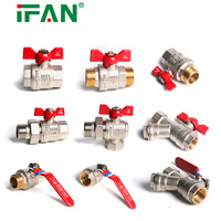 Prix d'usine IFAN 57-3 vanne en laiton vanne à bille d'eau de taille 3/4IN pour le contrôle de l'eau
