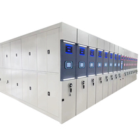 Stockage de fichiers haute densité en acier laminé à froid 0,6-1,2 mm avec revêtement électrostatique pour centre de documents bancaires et salle d'archives financiers