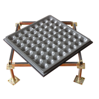 Plancher surélevé en céramique et acier moderne, résistant à l'humidité et au feu de classe A, pour salle blanche d'hôpital et laboratoire