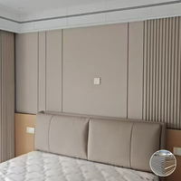 Panel de Pared WPC, Resistente a la Humedad, Ignífugo, Fácil de Instalar, Revestimiento de Pared Interior Moderno, Tablero Decorativo para Sala de Estar, Dormitorio, Hotel