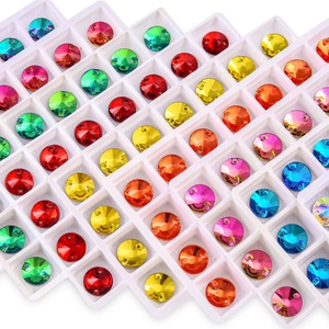 Oleeya Factory - Vente en gros de strass à dos plat de qualité A5, toutes tailles et couleurs variées, 12 mm, Rivoli, à coudre, pour robes - Product Image 5